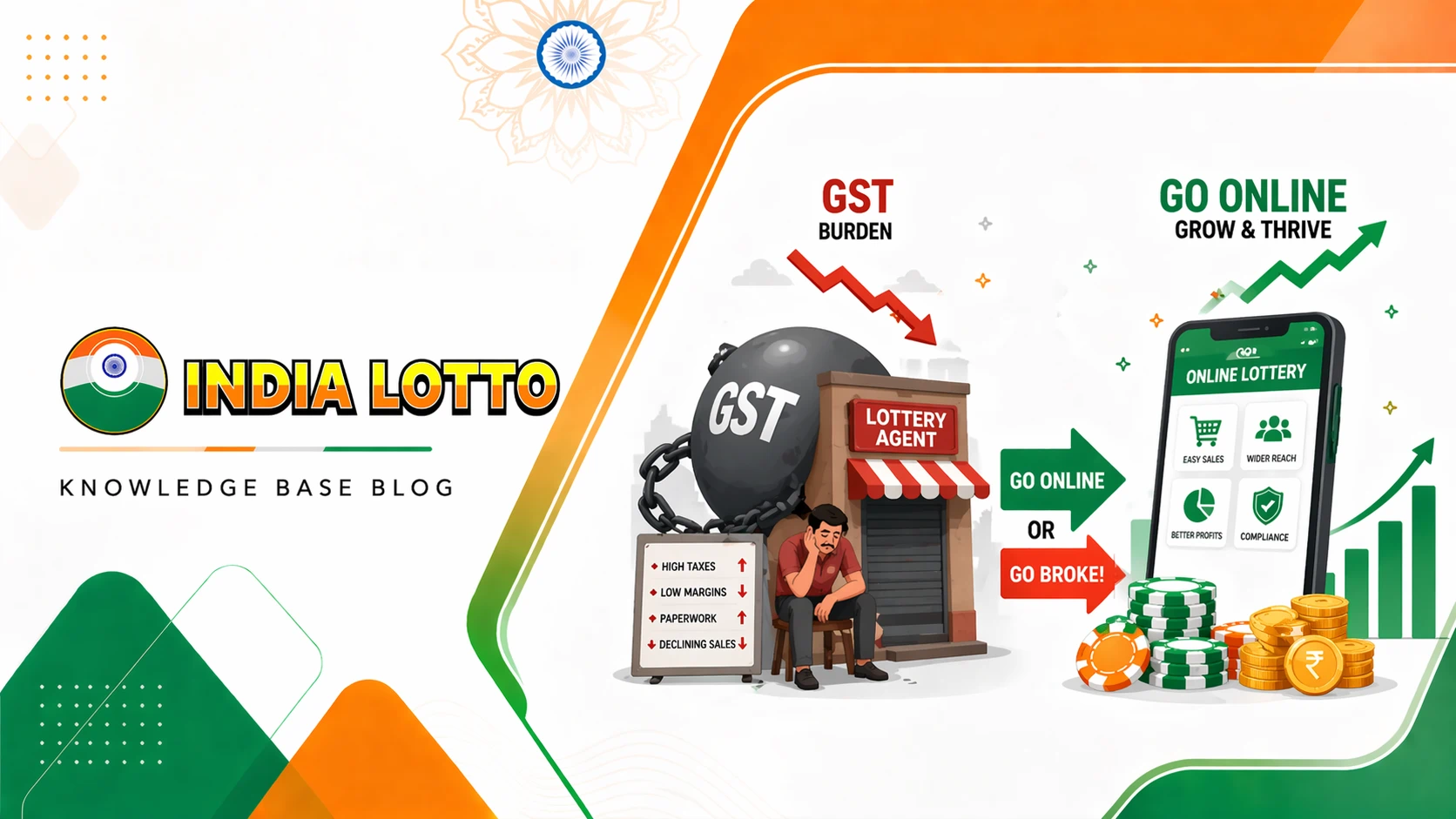 GST Is Killing Offline Lottery Agents Go Online or Go Broke